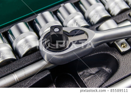 Close-up of universal tool kit for car repair Close-up of universal tool kit for car repair 85589511