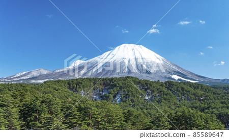 大山的雪景（來自寶木町） 85589647