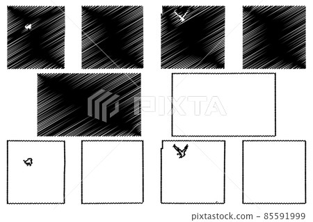 Harvey, Montgomery, Morton, Miami and Marshall County, Kansas (U.S. county, United States of America, USA, U.S., US) map vector illustration, scribble sketch map 85591999