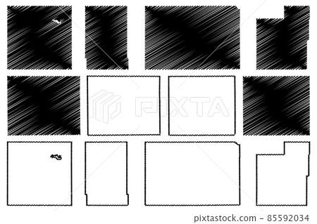 Kearny, Kingman, Jackson, Kiowa, Harper and Jewell County, Kansas (U.S. county, United States of America, USA, U.S., US) map vector illustration, scribble sketch map 85592034