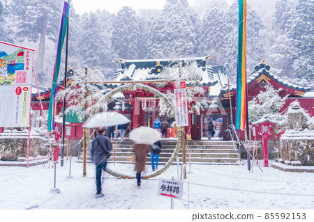 （神奈川縣）箱根神社 雪中初訪 85592153