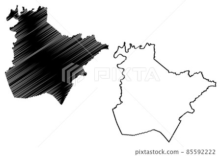 Estill County, Kentucky (U.S. county, United States of America, USA, U.S., US) map vector illustration, scribble sketch Estill map 85592222