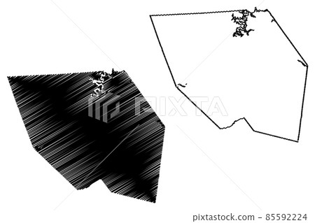 Edmonson County, Kentucky (U.S. county, United States of America, USA, U.S., US) map vector illustration, scribble sketch Edmonson map 85592224