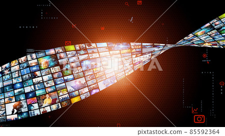 Blockchain crypto assets NFT 85592364