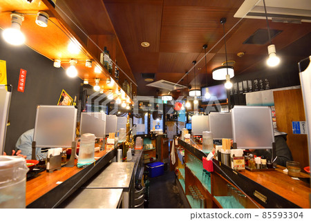 Inside the ramen shop in Akihabara 85593304