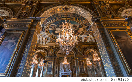 Reception rooms of the city hall, Paris, France 85593570