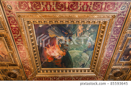 Reception rooms of the city hall, Paris, France 85593645