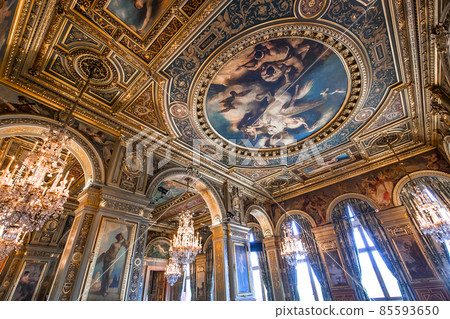 Reception rooms of the city hall, Paris, France 85593650