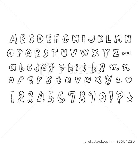 鉛筆手繪人物矢量素材 鉛筆手繪人物矢量素材 85594229