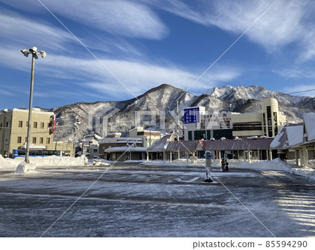 JR Echigo Yuzawa Station East Exit Winter Scenery JR Echigo Yuzawa Station East Exit Winter Scenery 85594290