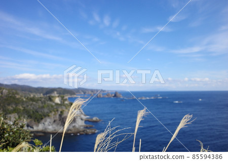 Seascape seen from Irozaki, Izu 85594386