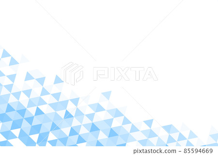 Polygonal blue mosaic background. Abstract low poly vector illustration. Triangular pattern, copy space. Template geometric business design with triangle for poster, banner, card, flyer 85594669