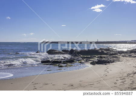 Rocky area on the Hatsuzaki coast, Hitachi City, Ibaraki Prefecture 85594887