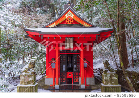 （神奈川縣）箱根神社曾我神社雪景 85595686