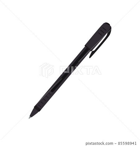 Pen isolated on white background. Cartoon flat... - Stock Illustration ...