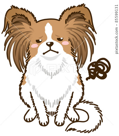 Dissatisfied papillon (red white) 85599131