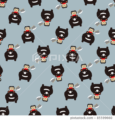 Kintaro's seamless pattern. Textile, wallpaper and wrapping paper design. Kintaro's seamless pattern. Textile, wallpaper and wrapping paper design. 85599660