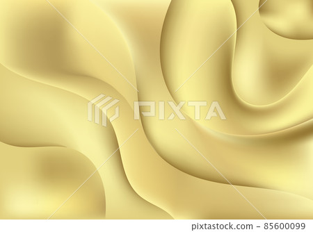 Abstract 3D elegant golden gradient wave shape layered background and texture 85600099