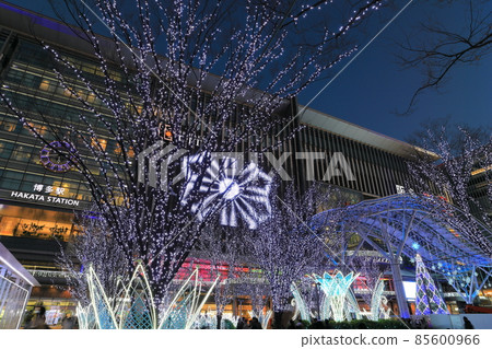 [Fukuoka Prefecture] Illuminations at JR Hakata Station (Hakata, City of Light) 85600966