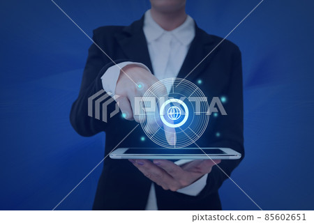 Lady Pressing Screen Of Mobile Phone Showing The Futuristic Technology. Palm Tapping Cell Phone Inside Room Presenting Modern Automation. Lady Pressing Screen Of Mobile Phone Showing The Futuristic Technology. Palm Tapping Cell Phone Inside Room Presenting Modern Automation. 85602651