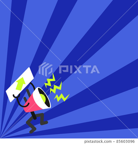 Megaphone Displaying Important Message. Object Announcing News Bulletin Board Pointing Arrow Presenting Announcement Information Exhibiting Detailed Report. Megaphone Displaying Important Message. Object Announcing News Bulletin Board Pointing Arrow Presenting Announcement Information Exhibiting Detailed Report. 85603096