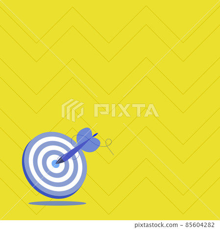 Presenting Message Hitting Target Concept, Abstract Announcing Goal, Bulletin Board Design, Announcement Information, Displaying Important Message, Target Markets Idea 85604282
