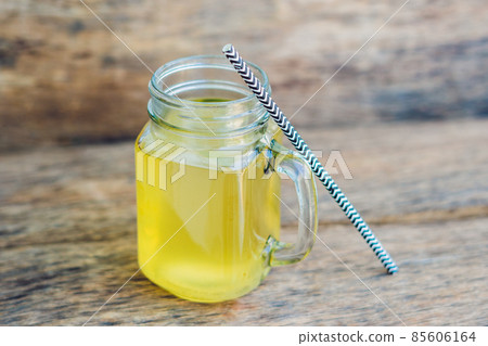 Homemade Fermented Raw Kombucha Tea Ready to Drink With orange and lime. Summer Homemade Fermented Raw Kombucha Tea Ready to Drink With orange and lime. Summer 85606164