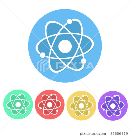 Set of Molecule Icon Button stock vector Set of Molecule Icon Button stock vector 85606519