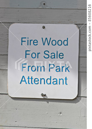 A fire wood for sale from park attendant sign 85608216