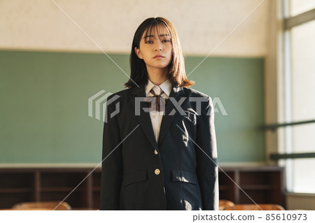 High school girl portrait 85610973