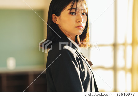 High school girl portrait 85610978