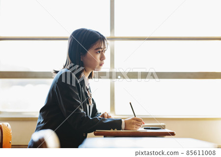 School girls taking classes 85611008