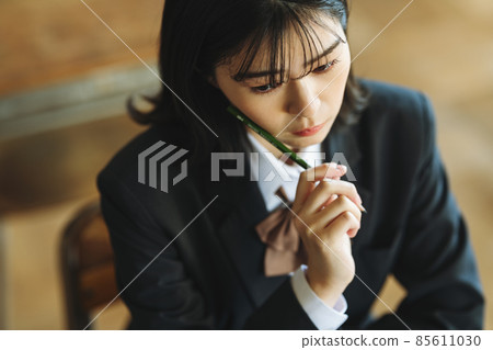 高中女生肖像 高中女生肖像 85611030