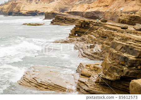 Overcast view of the nature landscape of Cabrillo National Monument 85612573