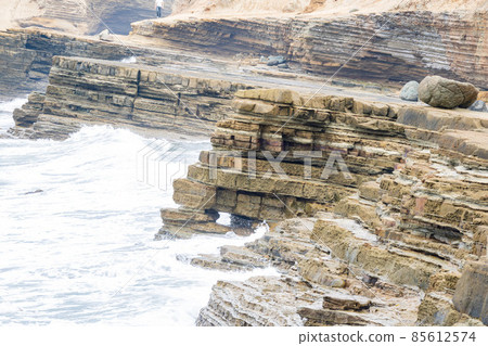Overcast view of the nature landscape of Cabrillo National Monument 85612574