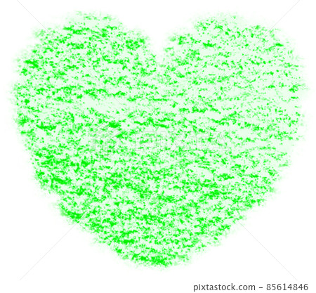 Illustration of a heart drawn with a crayon With a green pass Other colors are available Illustration of a heart drawn with a crayon With a green pass Other colors are available 85614846