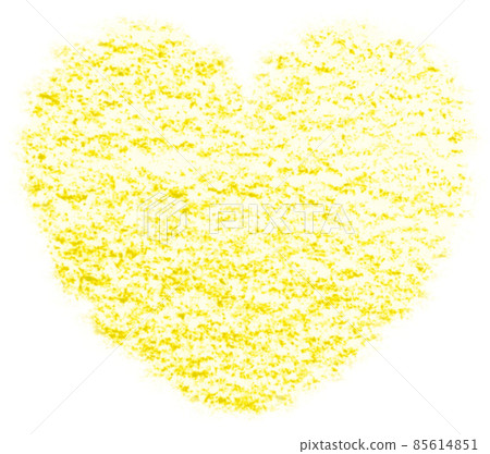 Illustration of a heart drawn with a crayon With a yellow pass Other colors are available Illustration of a heart drawn with a crayon With a yellow pass Other colors are available 85614851