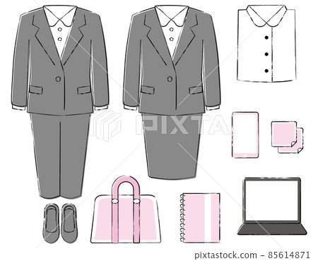 New employee Freshers ladies suit businessman set 85614871