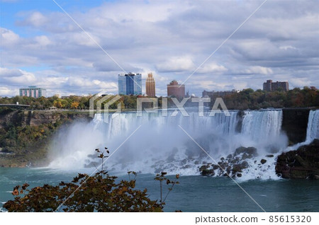 Niagara's American Falls seen from Canada Niagara's American Falls seen from Canada 85615320