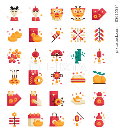 chinese new year flat icon chinese new year flat icon 85615554