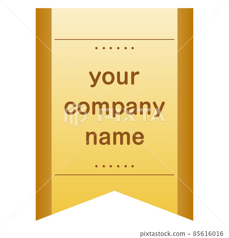 Illustration of golden ribbon (vector) Illustration of golden ribbon (vector) 85616016