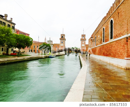 Entrance of the Arsenale. Venice, Italy 85617333
