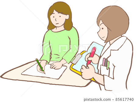 抑鬱症：一名接受臨床心理學家心理測試的女性 85617740