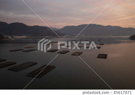岡山縣備前市橿島美麗的海景 岡山縣備前市橿島美麗的海景 85617871