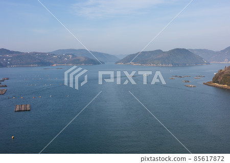 岡山縣備前市橿島美麗的海景 岡山縣備前市橿島美麗的海景 85617872