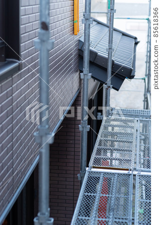 Construction site scaffolding Construction site scaffolding 85618366