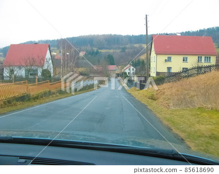 Saxony park in Germany with stones 85618690