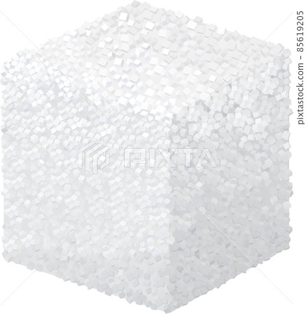 Vector realistic 3d sugar cube isolated on white 85619205