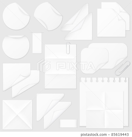 Paper design elements collection - eps10 Paper design elements collection - eps10 85619443