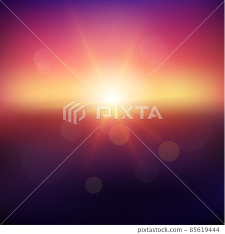 Abstract sunset with defocused lights - eps10 Abstract sunset with defocused lights - eps10 85619444